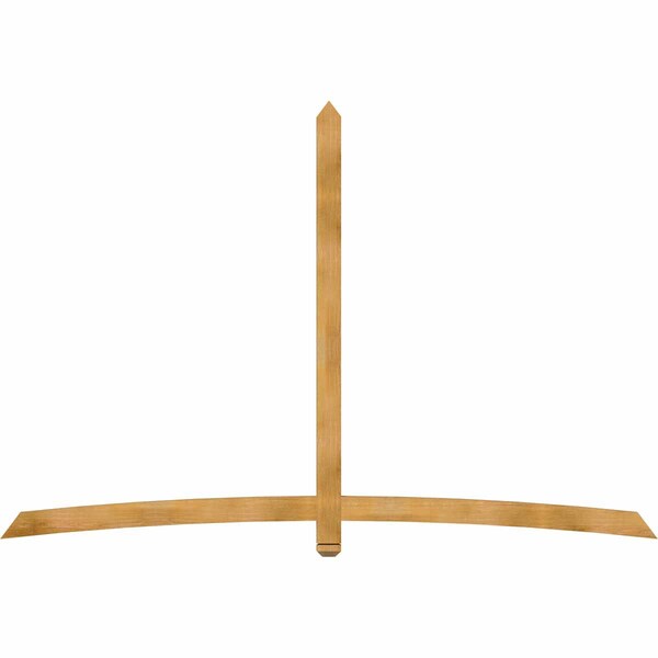 Ekena Millwork Bellingham Rough Sawn Timber Gable Bracket, Western Red Cedar, 108"W x 72"H x 2"D x 4"F, 16/12 Pitch GBW108X72X0204BEL00RWR - main